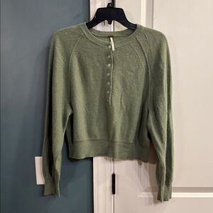 Free People Porta Cashmere Henley